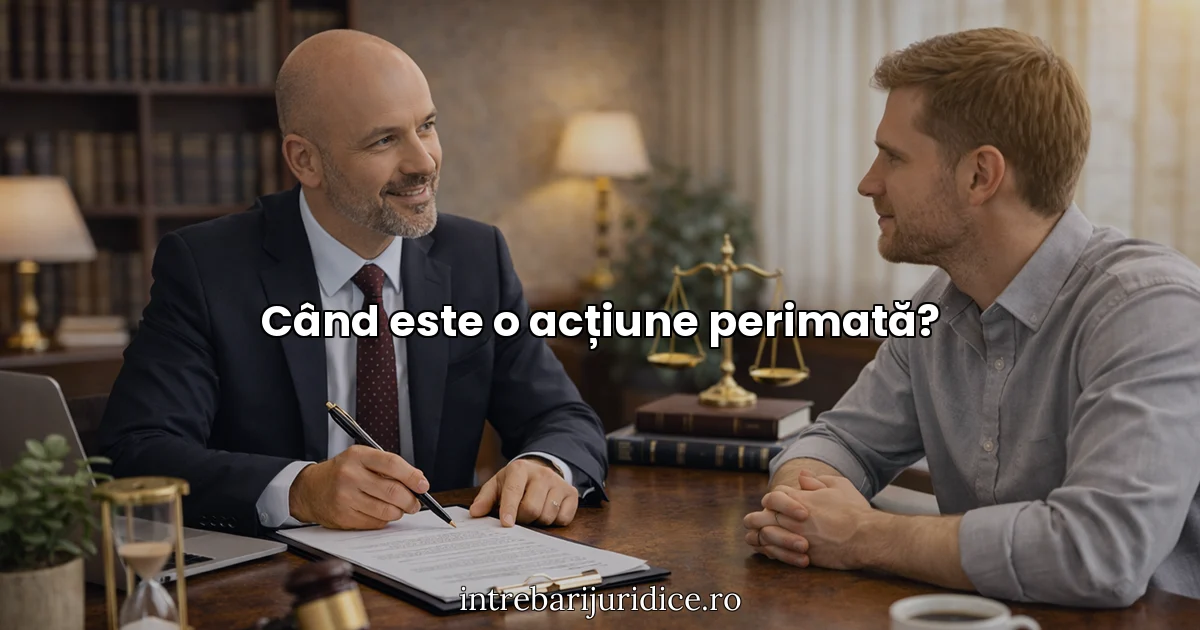 Când este o acțiune perimată?