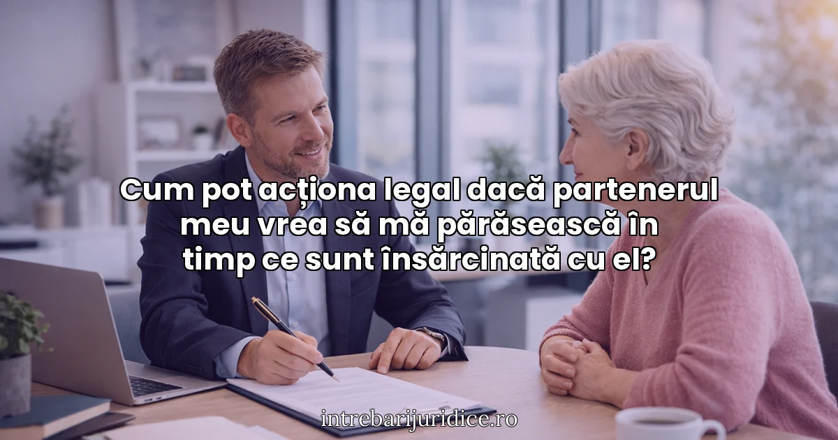 Cum pot acționa legal dacă partenerul meu vrea să mă părăsească în timp ce sunt însărcinată cu el?