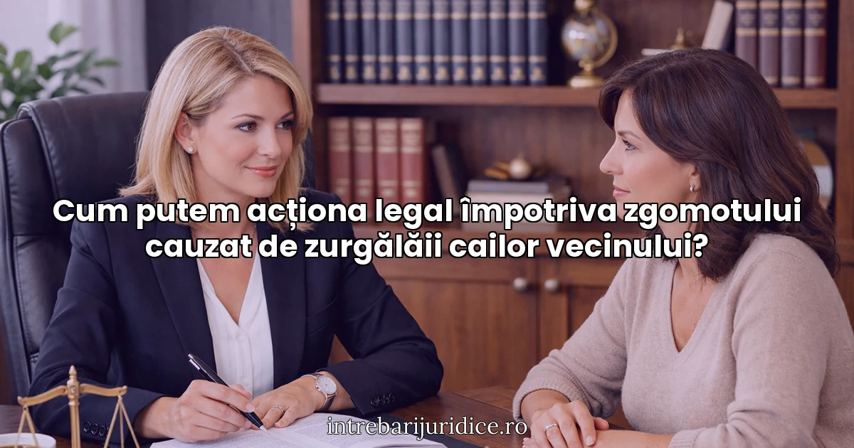 Cum putem acționa legal împotriva zgomotului cauzat de zurgălăii cailor vecinului?