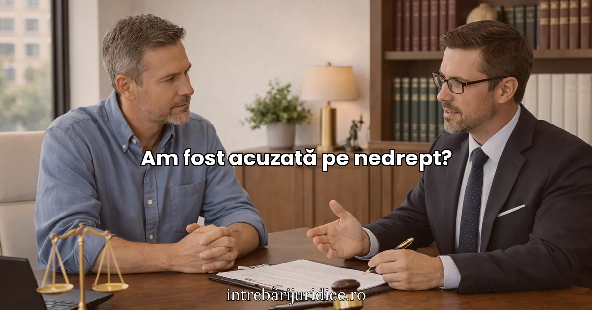 Am fost acuzată pe nedrept?