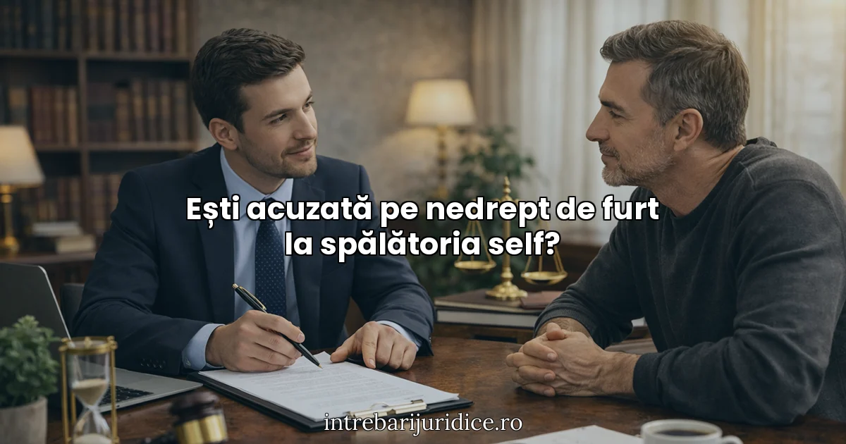Ești acuzată pe nedrept de furt la spălătoria self?