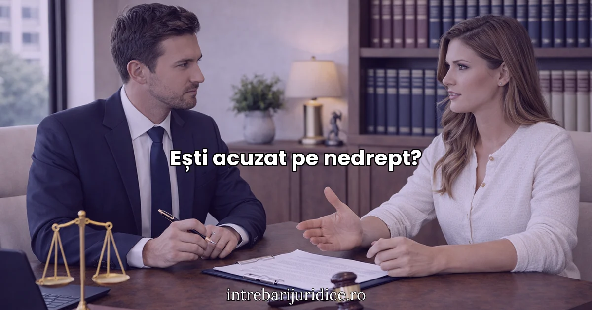 Ești acuzat pe nedrept?