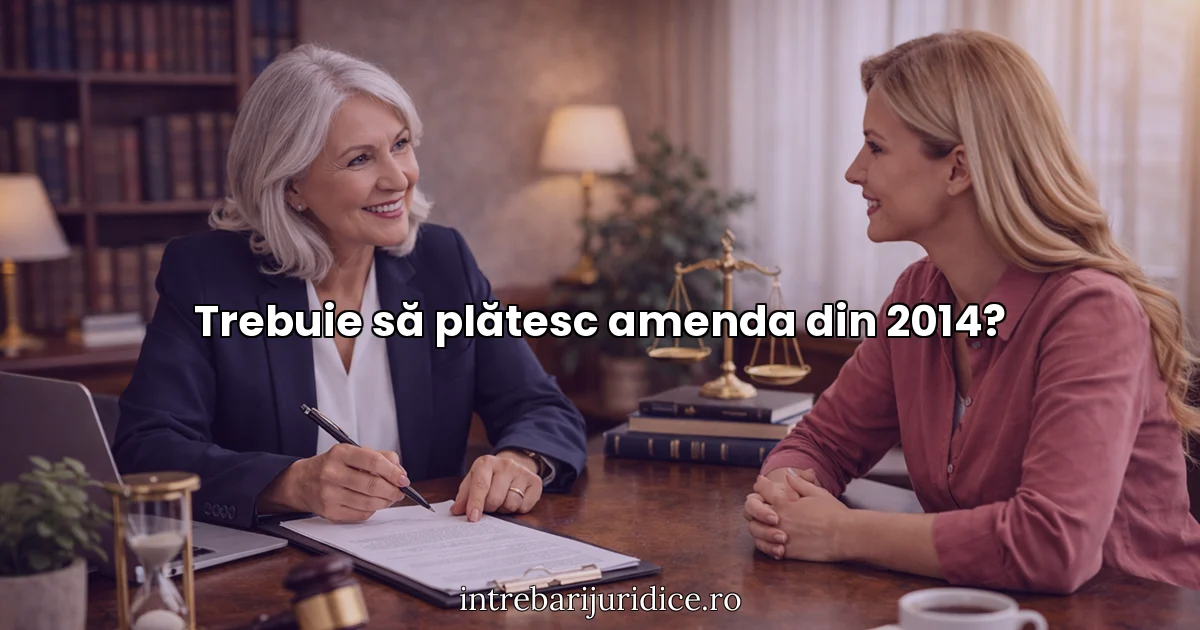 Trebuie să plătesc amenda din 2014?