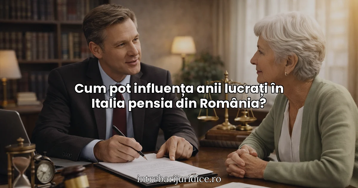 Cum pot influența anii lucrați în Italia pensia din România?