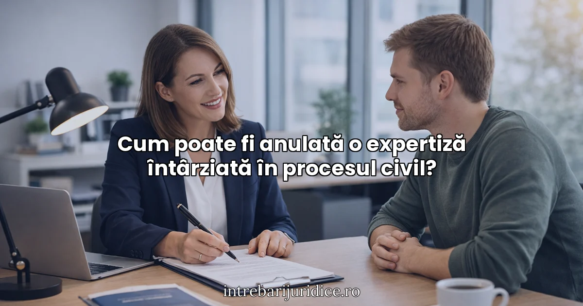 Cum poate fi anulată o expertiză întârziată în procesul civil?