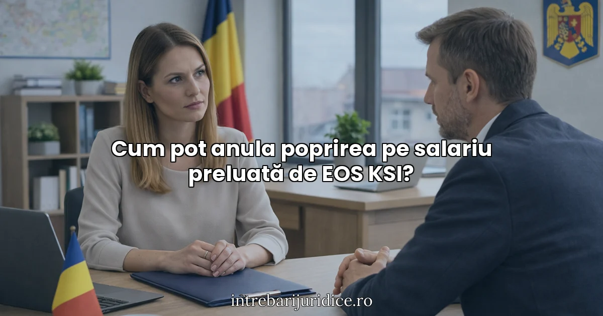 Cum pot anula poprirea pe salariu preluată de EOS KSI?