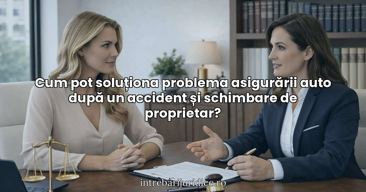 Cum pot soluționa problema asigurării auto după un accident și schimbare de proprietar?