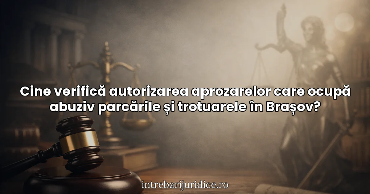 Cine verifică autorizarea aprozarelor care ocupă abuziv parcările și trotuarele în Brașov?