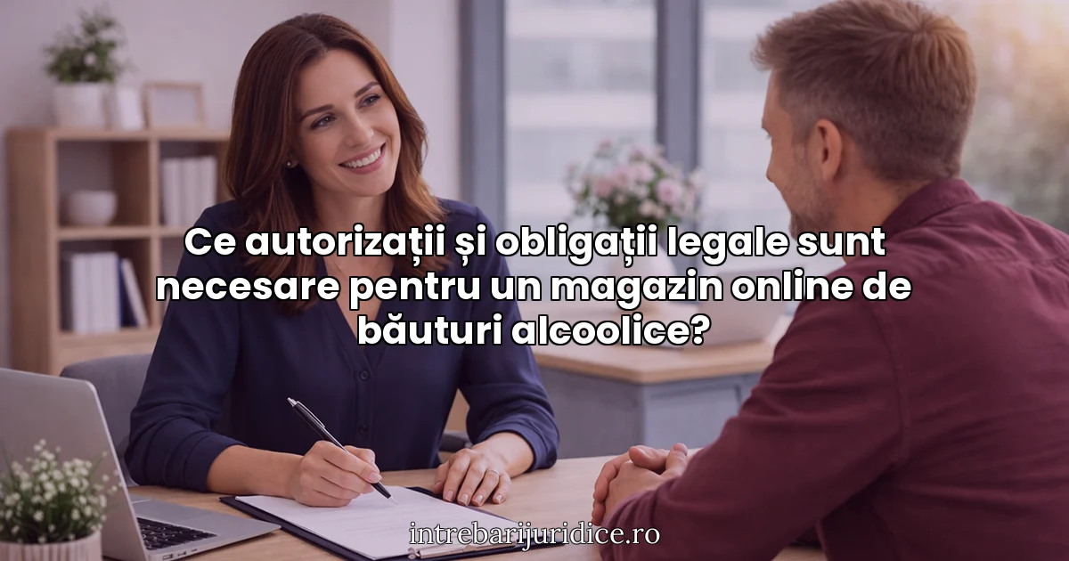 Ce autorizații și obligații legale sunt necesare pentru un magazin online de băuturi alcoolice?