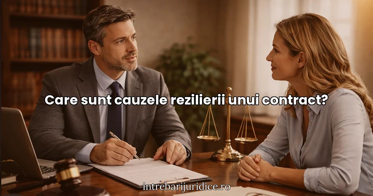 Care sunt cauzele rezilierii unui contract?