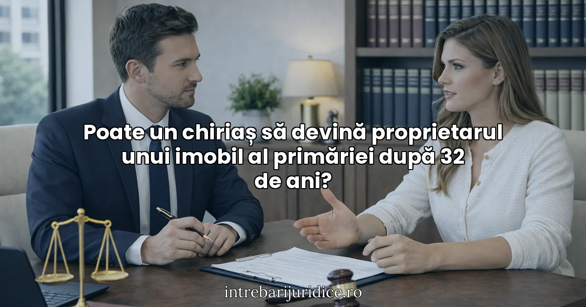 Poate un chiriaș să devină proprietarul unui imobil al primăriei după 32 de ani?