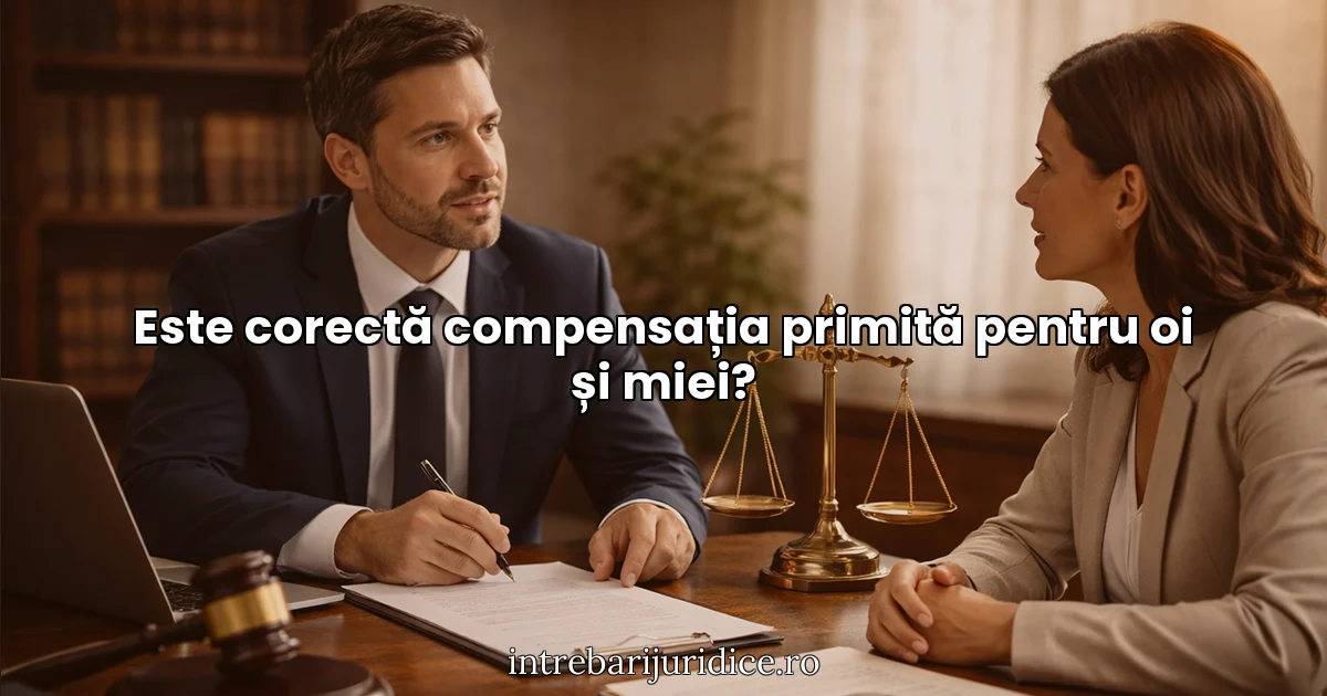 Este corectă compensația primită pentru oi și miei?