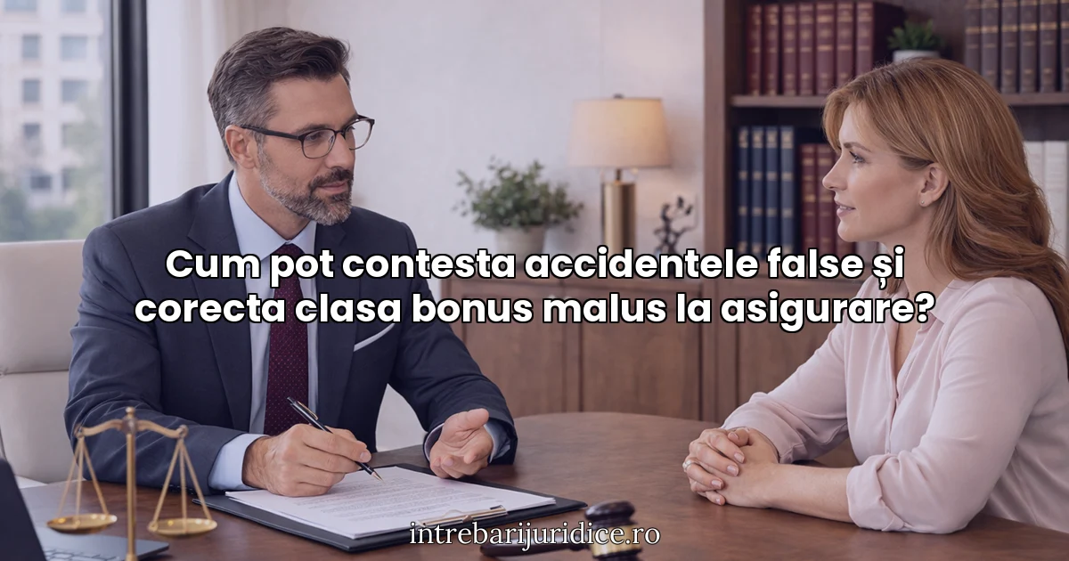 Cum pot contesta accidentele false și corecta clasa bonus malus la asigurare?