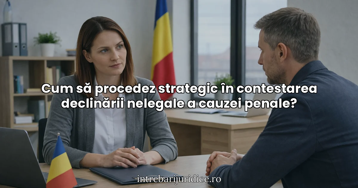 Cum să procedez strategic în contestarea declinării nelegale a cauzei penale?