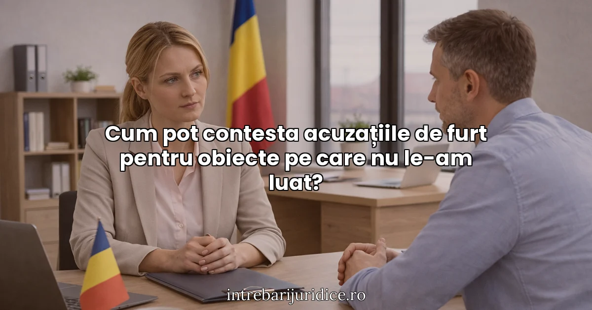 Cum pot contesta acuzațiile de furt pentru obiecte pe care nu le-am luat?
