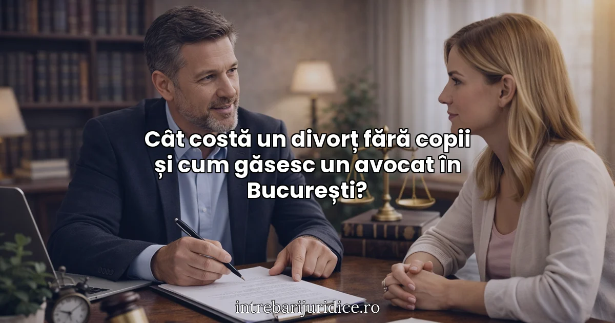 Cât costă un divorț fără copii și cum găsesc un avocat în București?