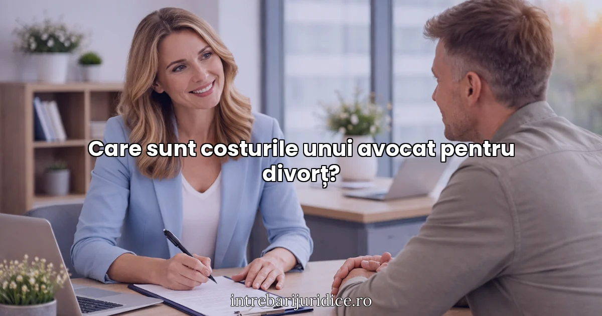 Care sunt costurile unui avocat pentru divorț?
