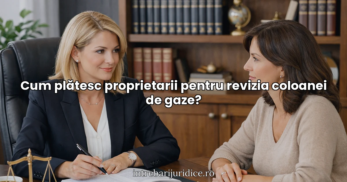 Cum plătesc proprietarii pentru revizia coloanei de gaze?