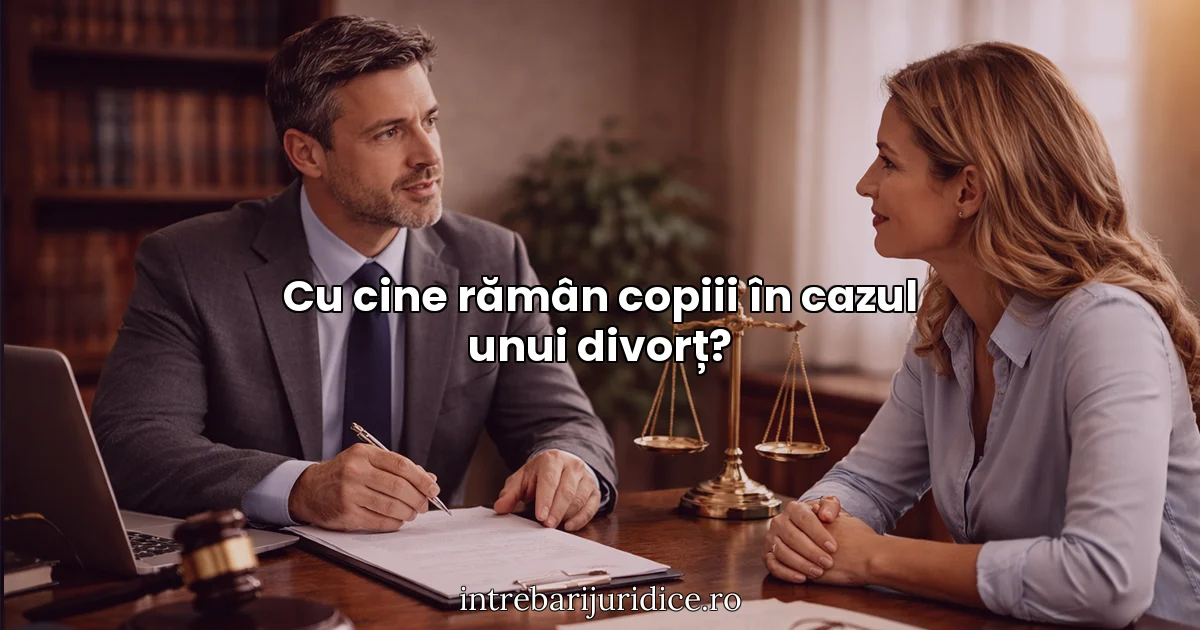 Cu cine rămân copiii în cazul unui divorț?