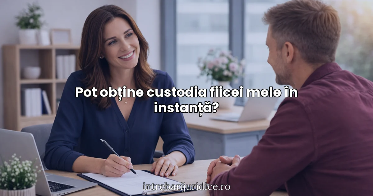 Pot obține custodia fiicei mele în instanță?