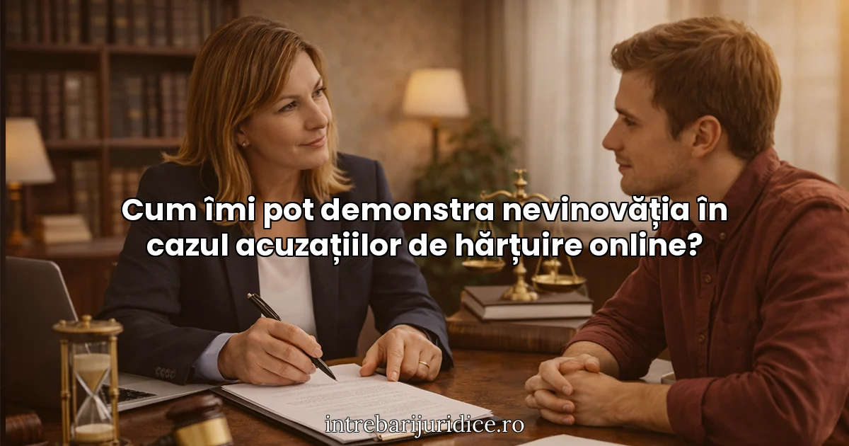 Cum îmi pot demonstra nevinovăția în cazul acuzațiilor de hărțuire online?