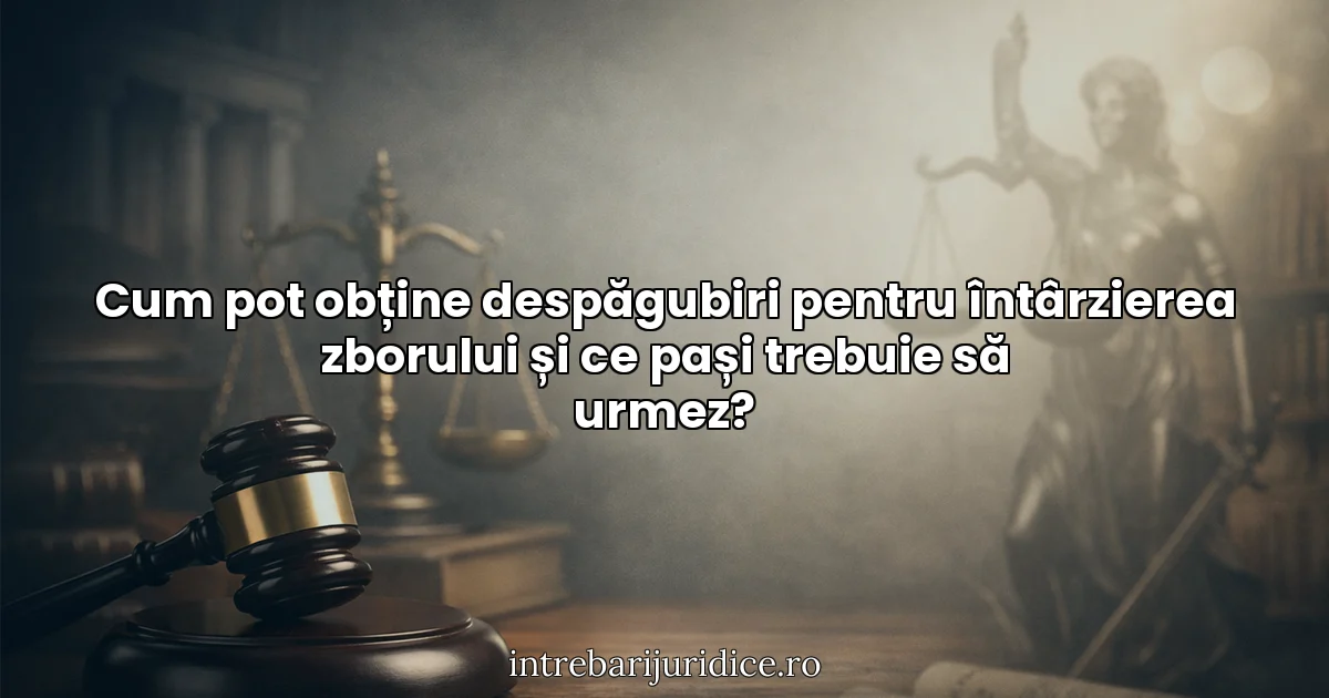 Cum pot obține despăgubiri pentru întârzierea zborului și ce pași trebuie să urmez?