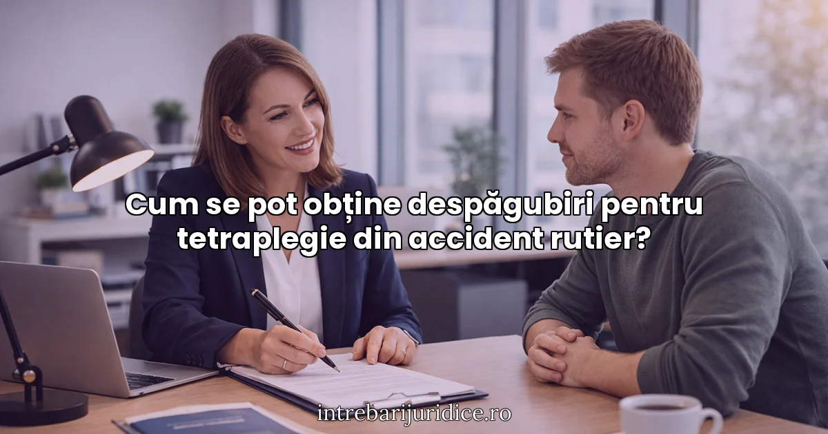 Cum se pot obține despăgubiri pentru tetraplegie din accident rutier?