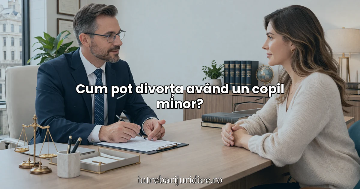 Cum pot divorța având un copil minor?