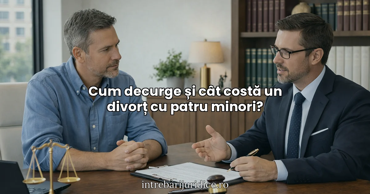 Cum decurge și cât costă un divorț cu patru minori?