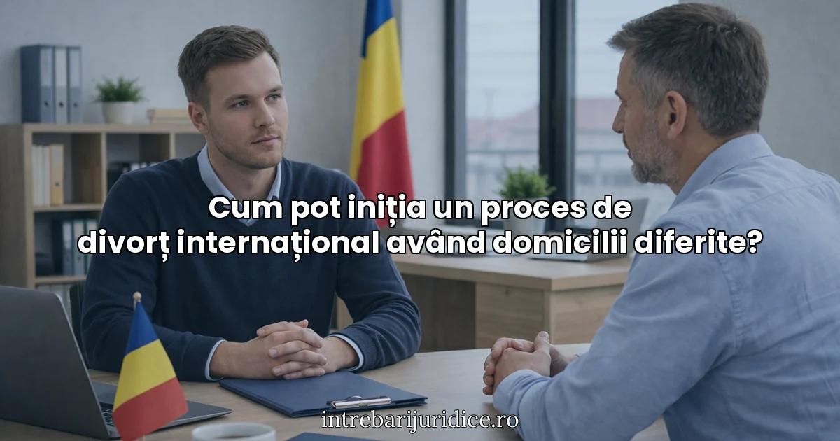 Cum pot iniția un proces de divorț internațional având domicilii diferite?