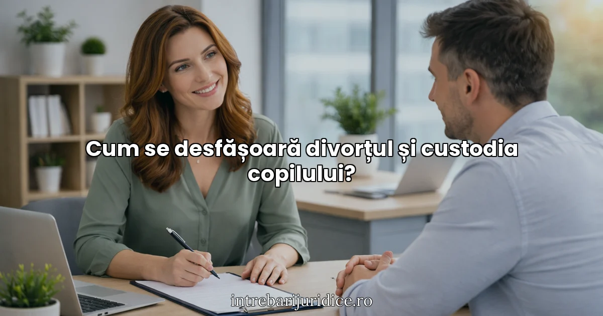 Cum se desfășoară divorțul și custodia copilului?