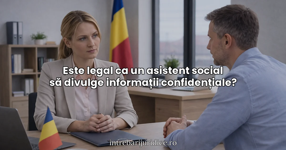 Este legal ca un asistent social să divulge informații confidențiale?
