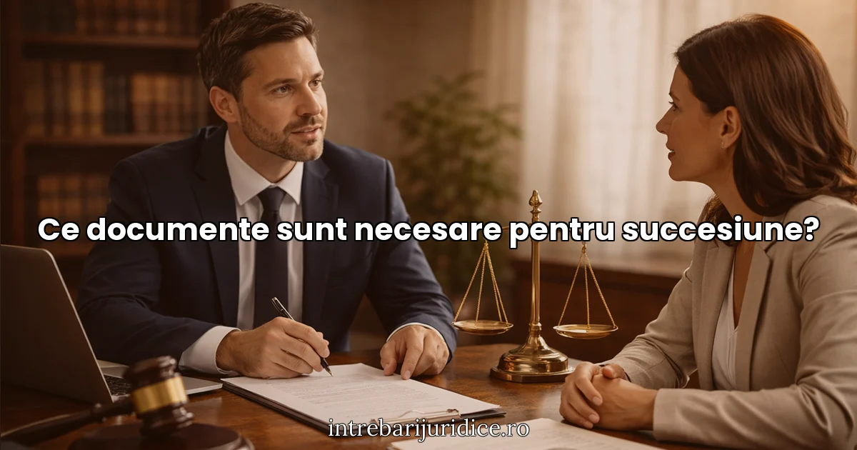 Ce documente sunt necesare pentru succesiune?