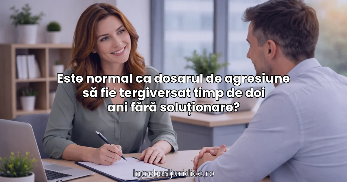 Este normal ca dosarul de agresiune să fie tergiversat timp de doi ani fără soluționare?