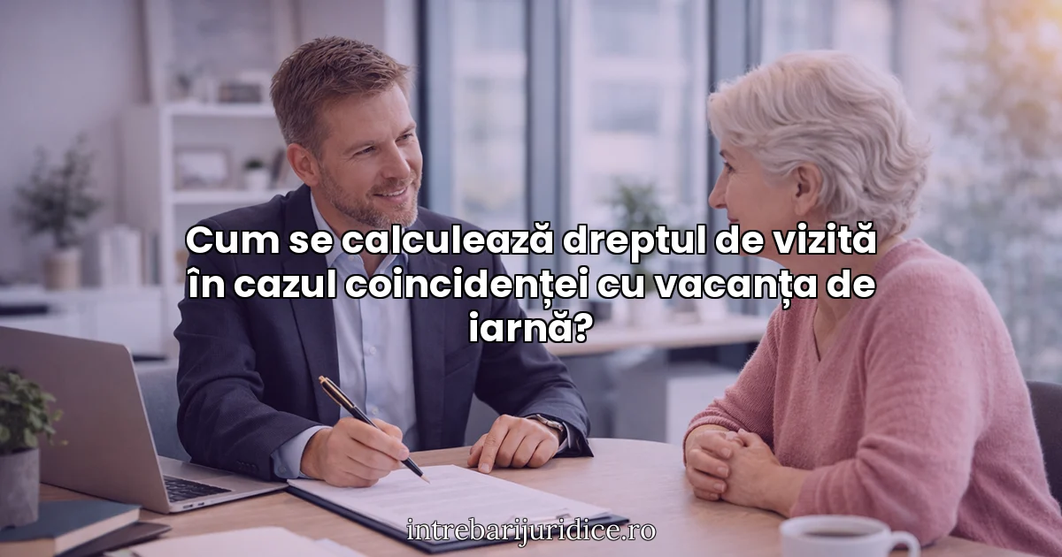 Cum se calculează dreptul de vizită în cazul coincidenței cu vacanța de iarnă?