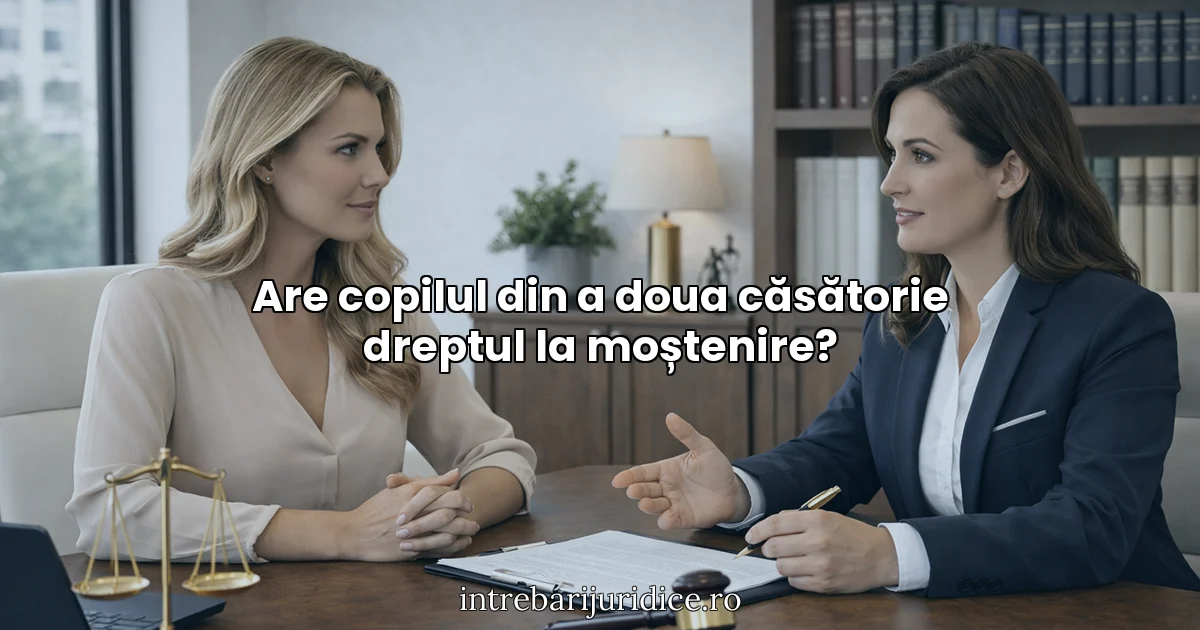 Are copilul din a doua căsătorie dreptul la moștenire?