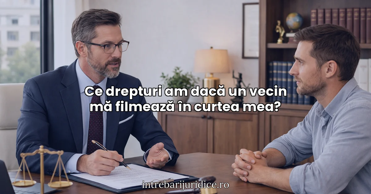 Ce drepturi am dacă un vecin mă filmează în curtea mea?