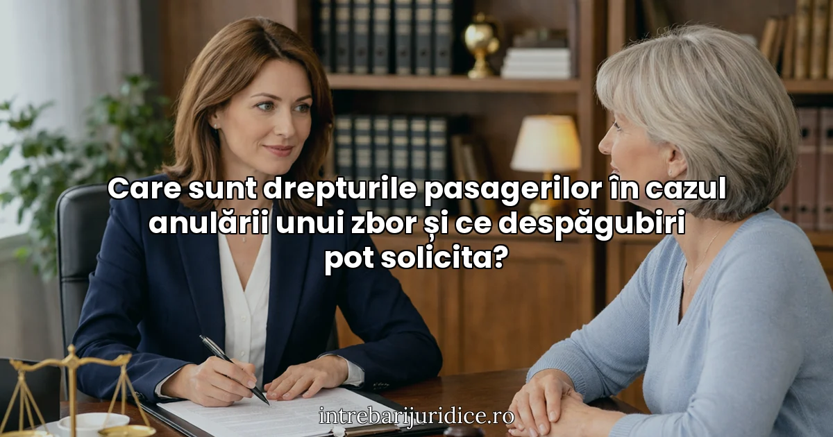 Care sunt drepturile pasagerilor în cazul anulării unui zbor și ce despăgubiri pot solicita?