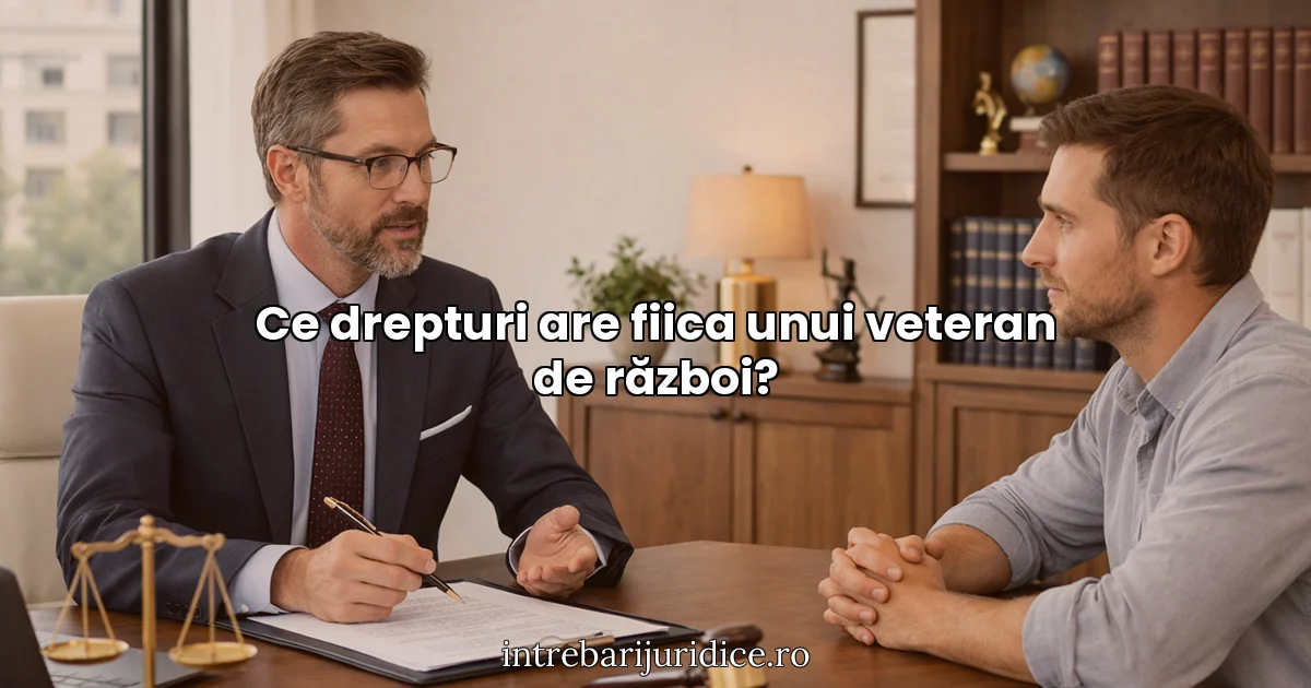 Ce drepturi are fiica unui veteran de război?