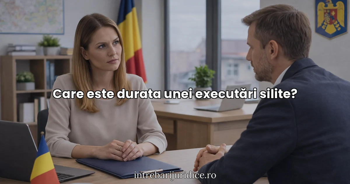 Care este durata unei executări silite?