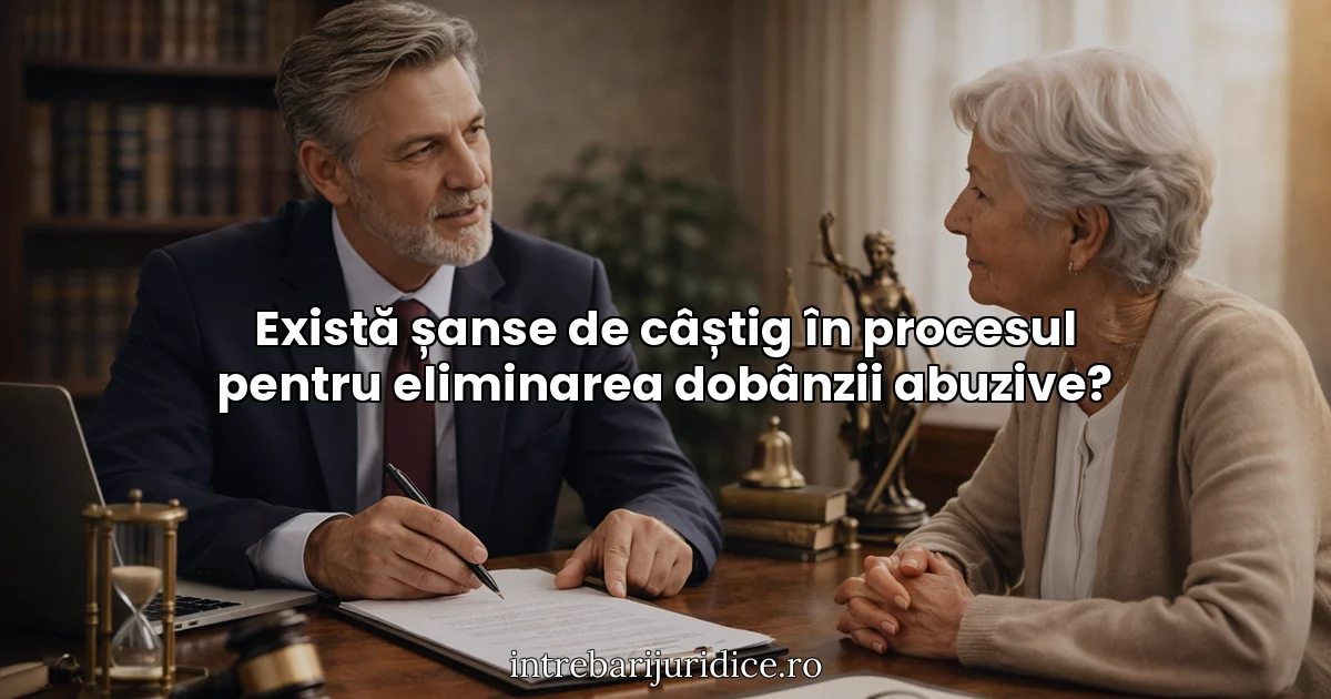 Există șanse de câștig în procesul pentru eliminarea dobânzii abuzive?