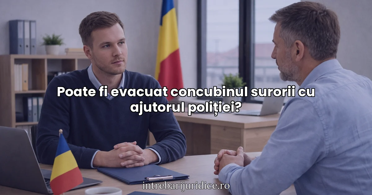 Poate fi evacuat concubinul surorii cu ajutorul poliției?