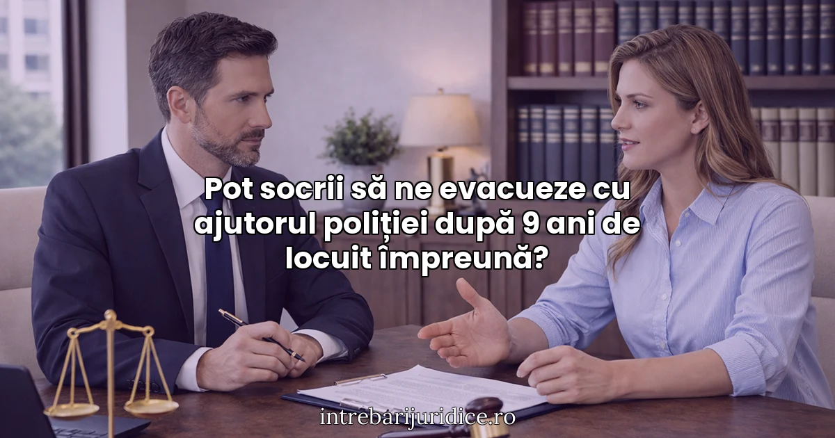 Pot socrii să ne evacueze cu ajutorul poliției după 9 ani de locuit împreună?
