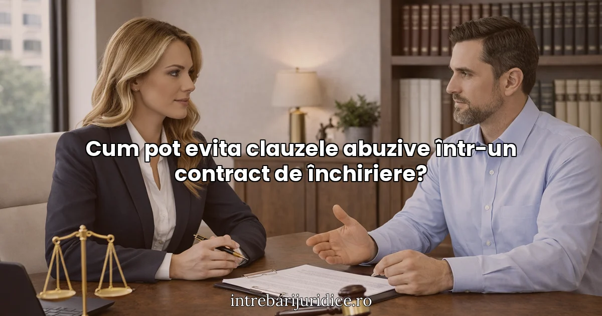 Cum pot evita clauzele abuzive într-un contract de închiriere?