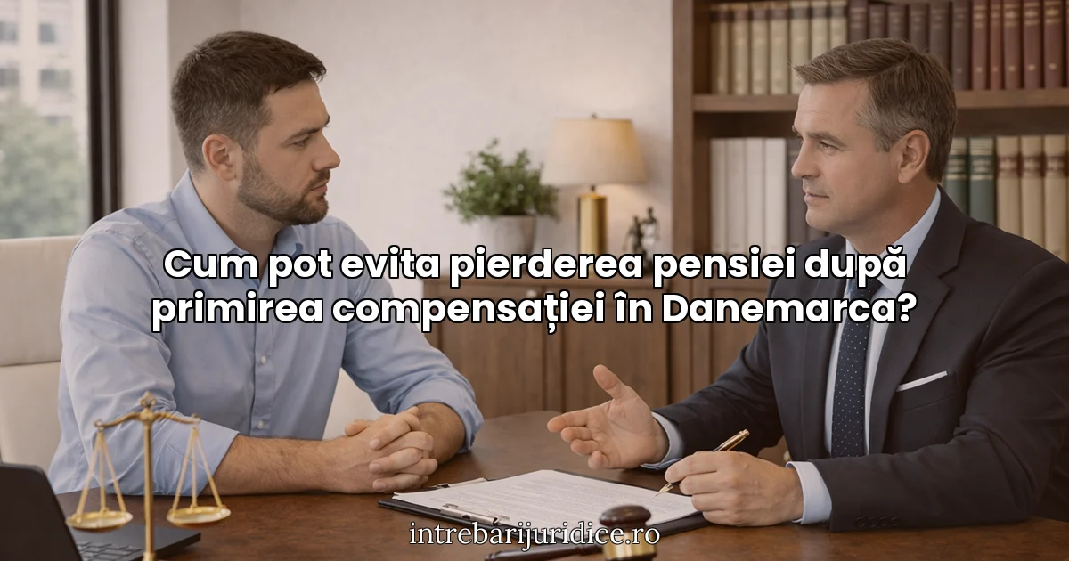 Cum pot evita pierderea pensiei după primirea compensației în Danemarca?