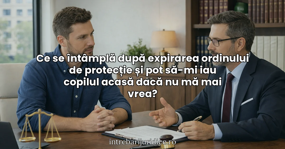 Ce se întâmplă după expirarea ordinului de protecție și pot să-mi iau copilul acasă dacă nu mă mai vrea?