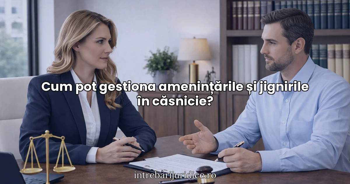 Cum pot gestiona amenințările și jignirile în căsnicie?