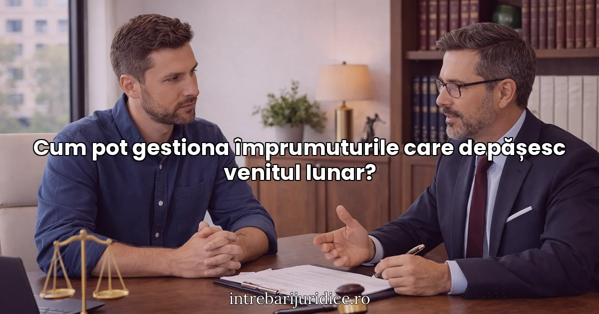 Cum pot gestiona împrumuturile care depășesc venitul lunar?