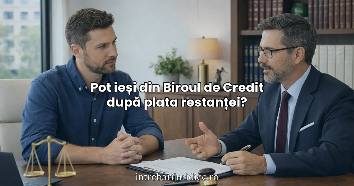 Pot ieși din Biroul de Credit după plata restanței?