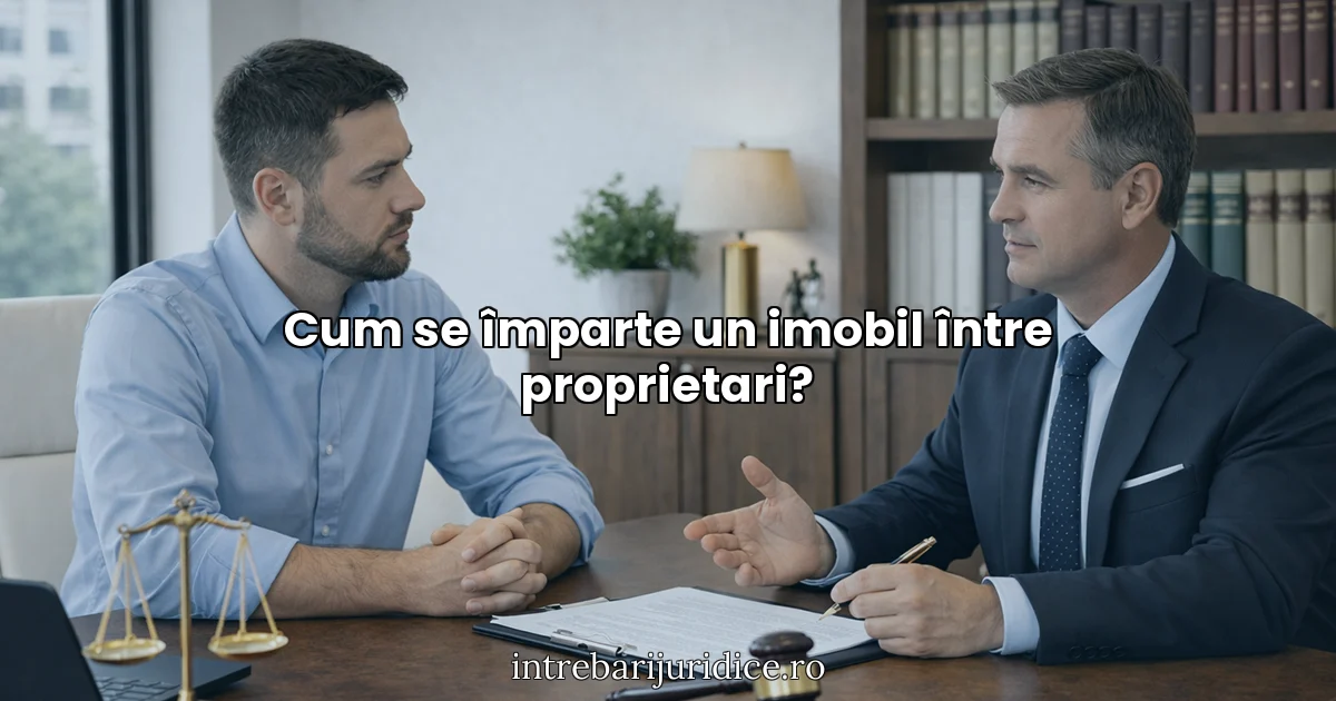 Cum se împarte un imobil între proprietari?
